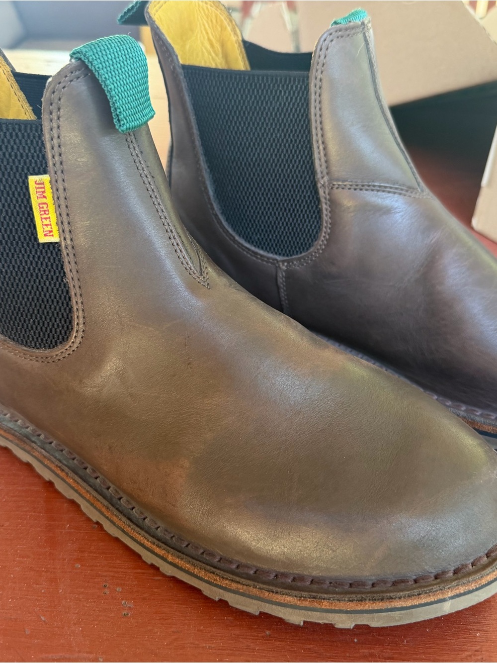 Jim Green Barefoot Stockman Men's Brown Leather Chukka Boots